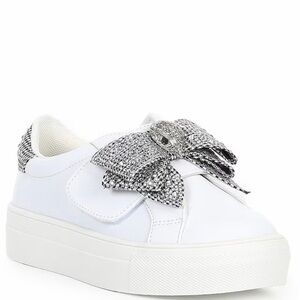 Brand New Kurt Geiger Girls Laney Silver Bow